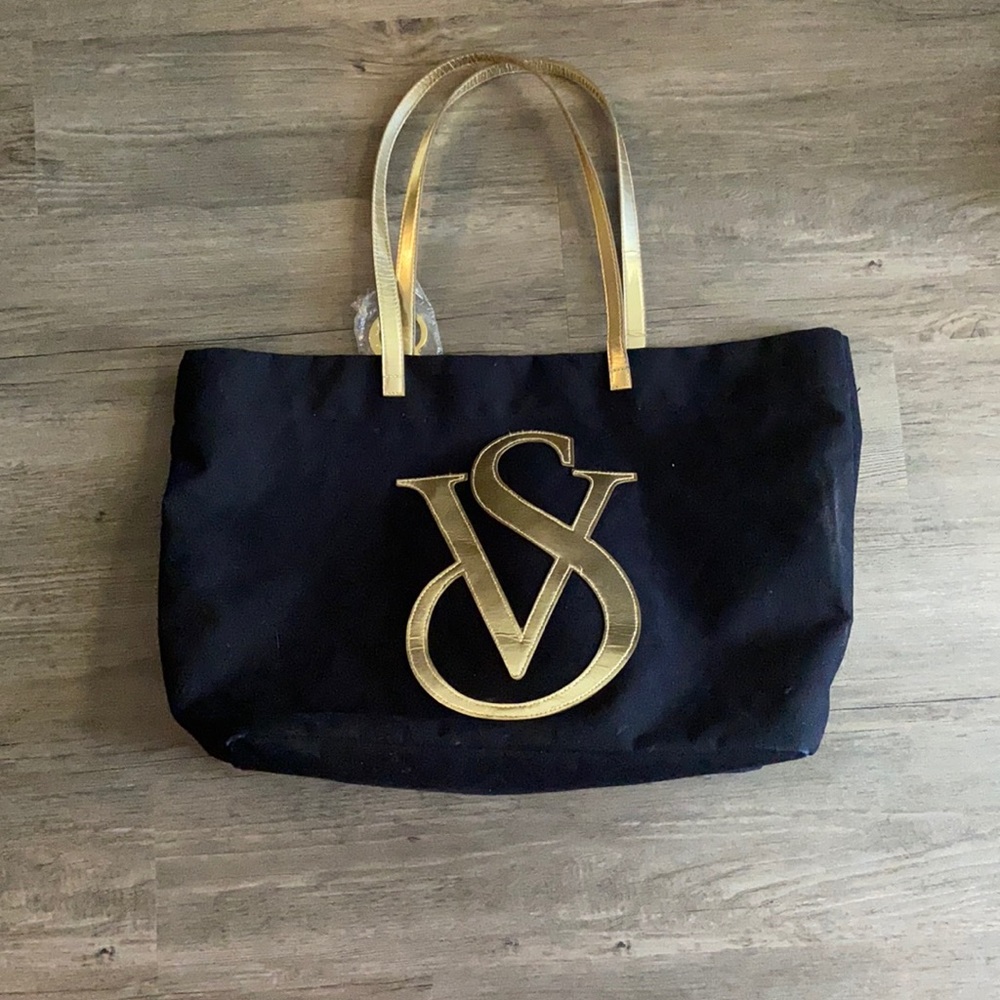 Victoria secret black tote bag